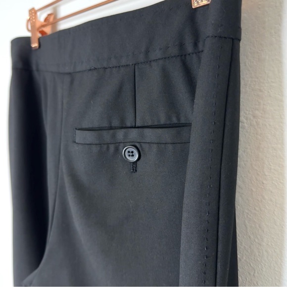 The Limited Cassidy Black Wide Leg Mid Rise Dress Pants Sz 2 Short - Picture 3 of 16